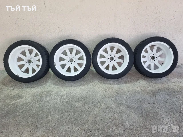 Продавам комплект оригинални алуминиеви джанти Audi със зимни гуми, снимка 9 - Гуми и джанти - 55602368