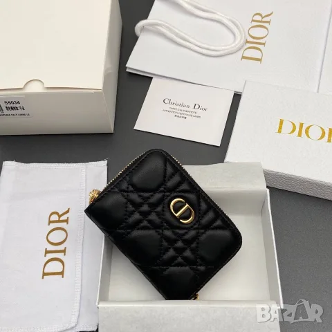Christian Dior Caro Zipped Coin Wallet, снимка 3 - Портфейли, портмонета - 55417620