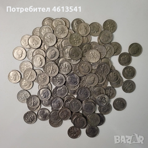 $10цента лот от 121бр.не чистени, снимка 4 - Нумизматика и бонистика - 54765502