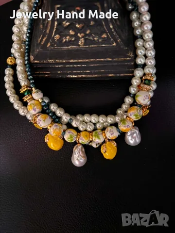 Сладко колие "Sweet lemon", снимка 2 - Колиета, медальони, синджири - 54070979