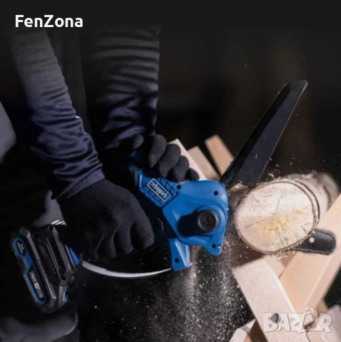 Акумулаторен трион Scheppach BC-PS150-X 6 Zoll 20V, дължина на рязане 150 мм, с батерия и зарядно, снимка 3 - Градинска техника - 54049600