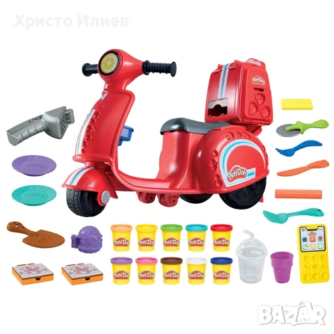 PlayDoh Скутер ride on за разнос на пица с пластелин, снимка 2 - Други - 55144141