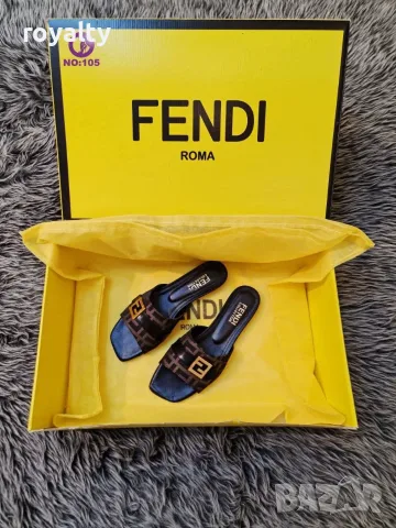 Fendi Нови Дамски Чехли Различни Цветове , снимка 3 - Чехли - 55329836