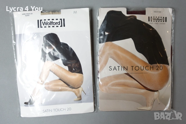 Wolford Satin Touch 20 den M размер луксозни чорапогащници