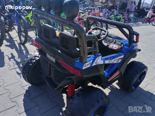 SAFARI двуместен акумулаторен джип JAKARTA 4x4 син, снимка 4 - Коли, камиони, мотори, писти - 55440276