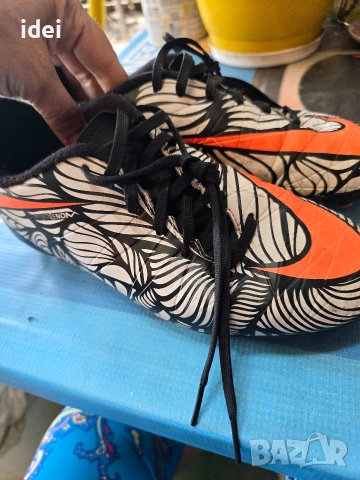 Nike - Детски футболни маратонки Hypervenom Phade II, White/Red, 38 бутонки, снимка 5 - Детски маратонки - 54943163