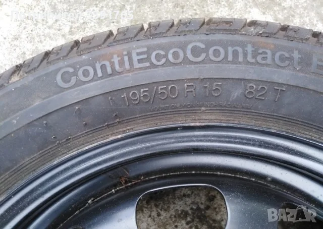 Джанта с гума Continental 195/50/15 за Мерцедес А класа , снимка 2 - Гуми и джанти - 55476999
