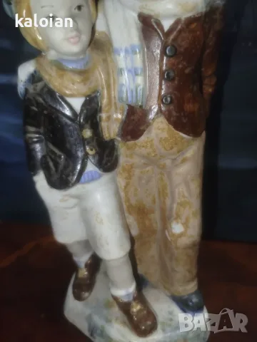 Старинна фигурка от испански порцелан, произведена от Porcelana Artística Levantina (PAL), снимка 4 - Статуетки - 55578076
