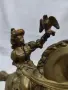 Масивна винтидж  бронзова статуетка изобразяваща соколарка на кон по време на лов, снимка 8