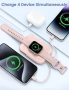 Преносима батерия Rorry 5000mah за iPhone и Apple Watch Розова, снимка 5