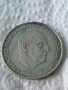Сребърна монета 100 песети 1966 години 43134, снимка 1
