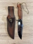 ЛОВЕН НОЖ със кожена Кания, снимка 1
