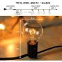 000004 LED светеща гирлянда  5м или 10м с крушки G40, снимка 8