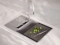 Сив кухненска мивка от гранит Копенхаген 780x500 SmartSpace Top 60, снимка 10