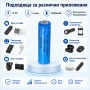 Акумулаторна литиевойонна батерия 14500 1200mAh 3.7V презареждаща се за фенри прожектори лазери, снимка 3