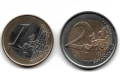Австрия 1 евро 2002 + 2 евро 2019, снимка 2