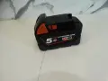 Milwaukee 18 V / 5.0 Ah - Батерия, снимка 2