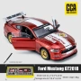 4744 Метален Ford Mustang GT 1:24 (Червен) – Модел с допълнителни части за модификация, снимка 1