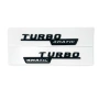 Емблеми TURBO 4MATIC / 4MATIC+ за Mercedes-Benz - Черни и Хром (Комплект 2 бр.), снимка 2