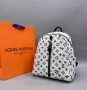 Louis Vuitton Нова Бяла Дамска Кожена Раница Луи Витон , снимка 3