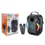 Преносима Bluetooth караоке колона ZQS-W4110 с 2 безжични микрофона, RGB светлини, FM радио, USB, TF, снимка 1