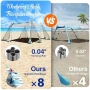 3x3м Плажна тента/ шатра за 8 човека, UPF 50+, 8 торби за пясък, Индиго, Rhino Valley, снимка 2