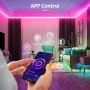Smart WiFi RGB LED контролер Tuya, дистанционно с 24 бутона, димер, музикален и гласов контрол 10332, снимка 14