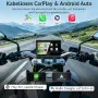 5" Мото CarPlay / Android Auto дисплей с TPMS – IP67 водоустойчив, снимка 2