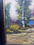 Маслен пейзаж с рамка (41х51 см) - Внос от Австрия, снимка 7