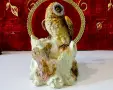 Фигура Бухал,Сова с поставка,бижутерка. , снимка 3