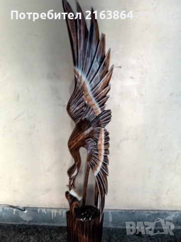 дърворезба орел , снимка 4 - Декорация за дома - 54339633