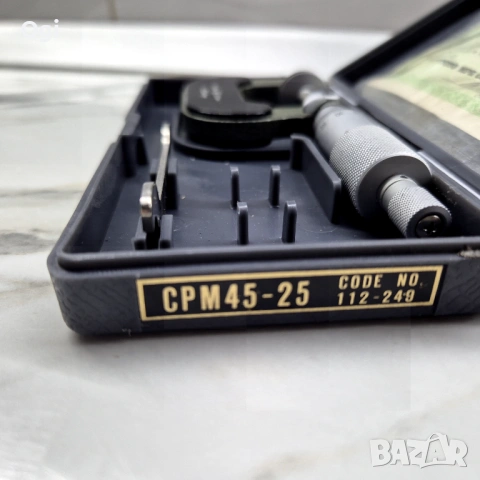 Микрометър зъбомер MITUTOYO 0-25mm,, снимка 5 - Други инструменти - 54784813