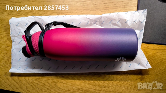 Fjbottle Stainless Steel Sports Water Bottle 1L / BPA-free / leakproof / нова, снимка 2 - Други стоки за дома - 54897296