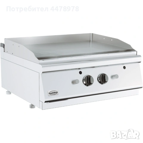 Професионална гладка газова хромирана скара BASE 700