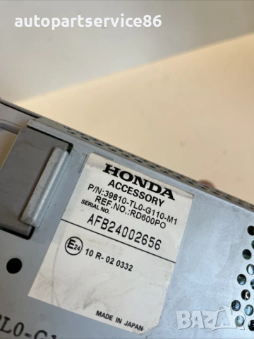Дисплей навигационен екран за Honda Accord 2.2 I-Cdti (2009) 39810-TL0-G110-M1, снимка 2 - Части - 54442086