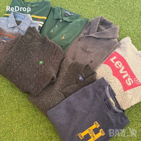 Мъжки блузи с дълъг ръкав Ralph Lauren, G-Star, Gas, Tommy Hilfiger, Rifle