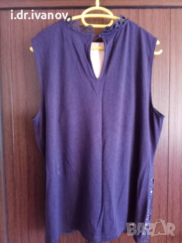 официален топ с тъмно синя дантела, снимка 3 - Корсети, бюстиета, топове - 54177336