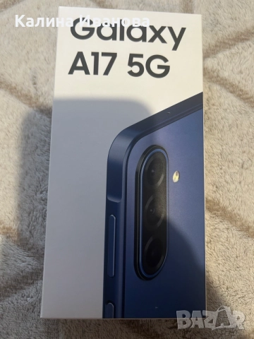 Смартфон / телефон Samsung Galaxy A17, Dual SIM, 4GB RAM, 128GB, 5G, Син, снимка 3 - Samsung - 55675179