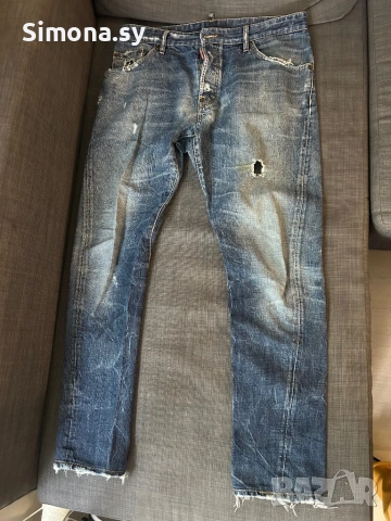 Мъжки дънки Dsquared2, снимка 3 - Панталони - 54609179