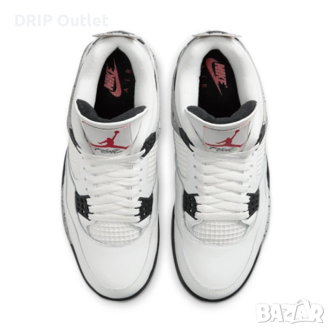 !НОВИ! Jordan 4 Retro | White Cement | + КУТИЯ, снимка 5 - Маратонки - 54168180