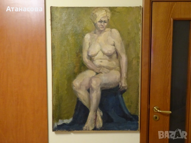 Авторска картина модел "Голо тяло" масло 70-те г