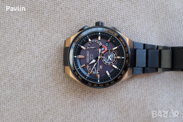  Seiko Astron GPS Solar Dual-Time, снимка 2 - Мъжки - 54986088