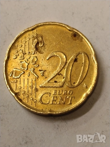 монета от 20 евро цента , снимка 2 - Нумизматика и бонистика - 54572961