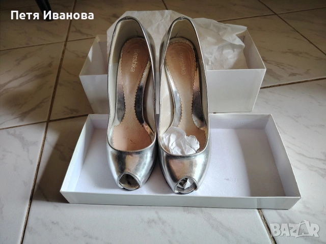 обувки на токчета от естествена кожа , снимка 9 - Дамски обувки на ток - 55124794