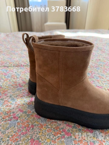 Боти THE ROW – нови, естествена кожа и вълна, снимка 6 - Дамски боти - 54332705