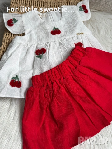 Прекрасен летен сет 🍒 нов! , снимка 2 - Детски комплекти - 53992703