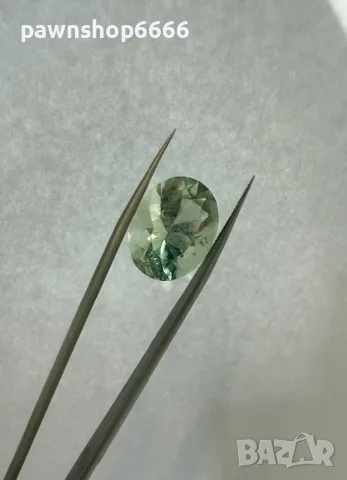 Естествен зелен берил 13.30 ct – голям фасетиран скъпоценен камък, снимка 3 - Други - 55393615