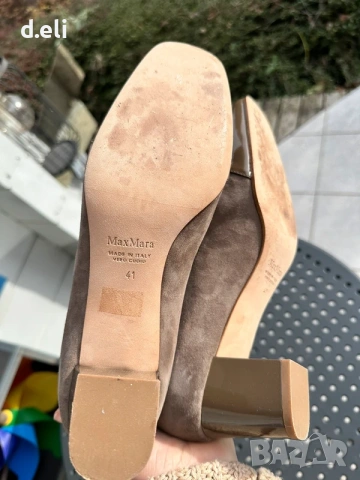 Max Mara ( Intrend) Original Size 41.5 100% Кожа Страхотни нови обувки, снимка 3 - Дамски елегантни обувки - 54559771