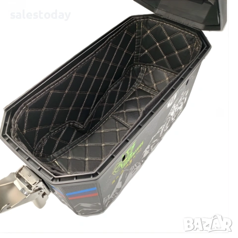 Странични куфари за мотор, твърди с подлплата, 2бр*45 литра, снимка 3 - Аксесоари и консумативи - 54063195