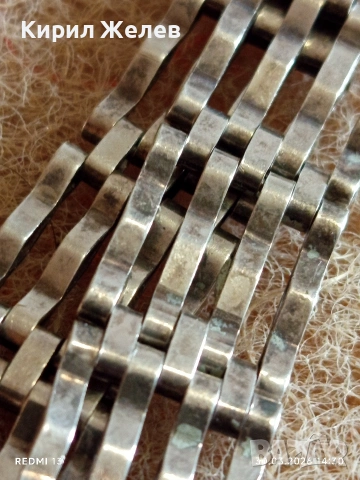 Винтидж сребърна гривна тип порта с закопчалка катинар сърце ❤️ Vonk Jewellery 53006, снимка 6 - Гривни - 54026611